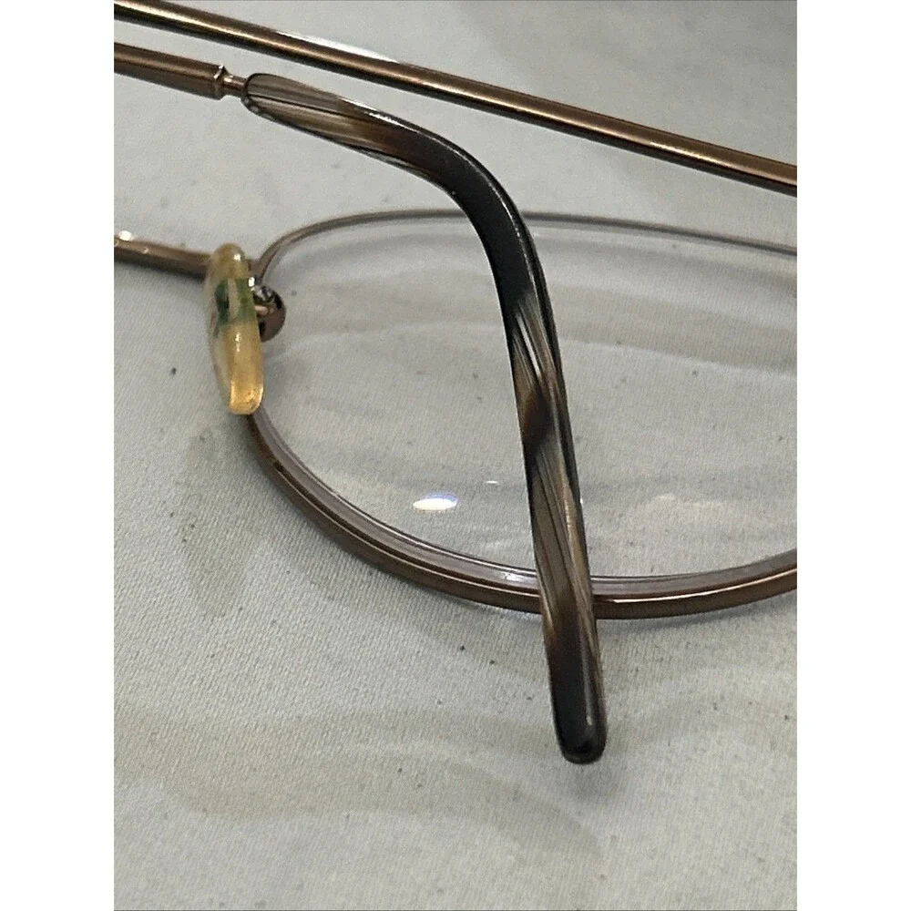 Vintage Fendi F570 Eyeglasses Frame Bronze Crystal 54☐18 135 Italy w/ Case
